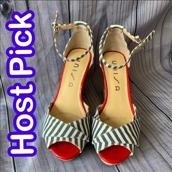 ✅5X Host Pick✅ Unisa Wedge Open Toe Shoes, 6M - Picture 1 of 7